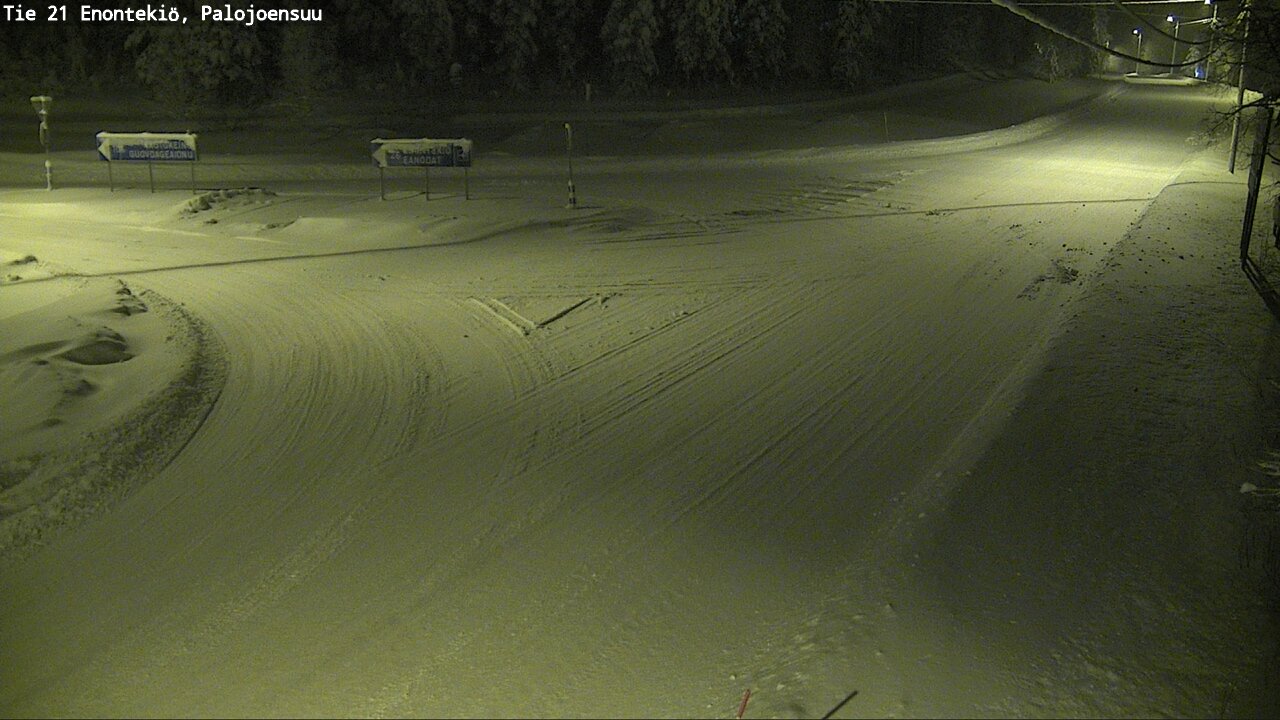 Weather Camera Image Väg 21 Enontekis, Palojoensuu, Enontekiö, Lappi