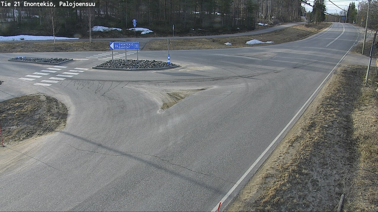 Weather Camera Image Road 21 Enontekiö, Palojoensuu, Enontekiö, Lappi