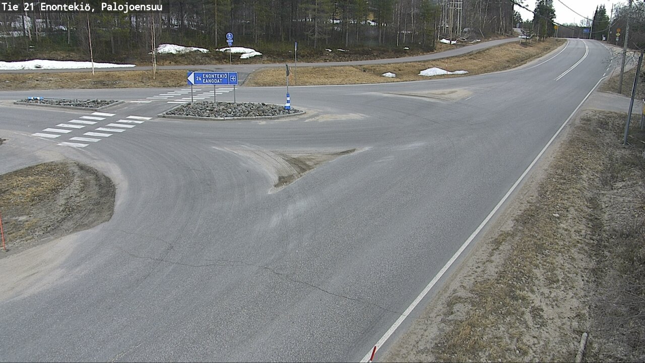 Weather Camera Image Väg 21 Enontekis, Palojoensuu, Enontekiö, Lappi