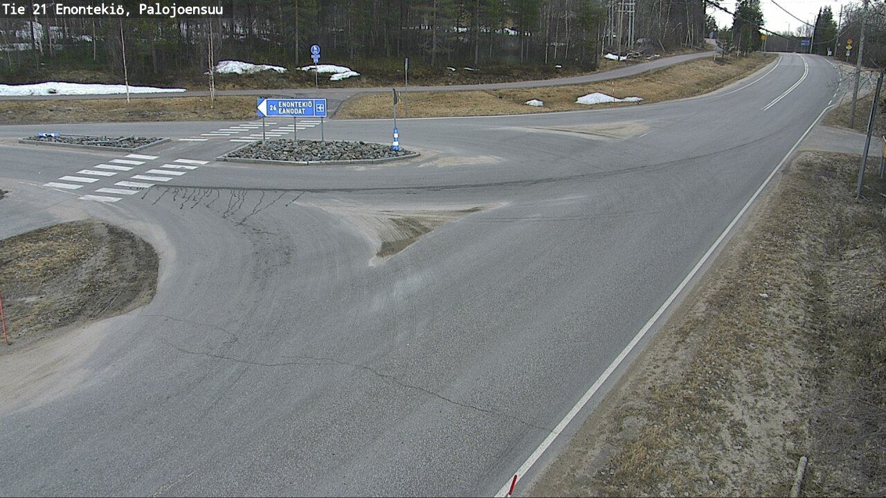 Weather Camera Image Road 21 Enontekiö, Palojoensuu, Enontekiö, Lappi