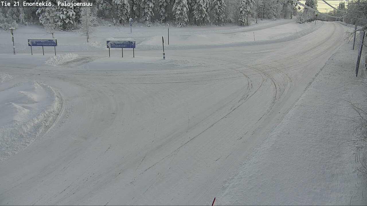 Weather Camera Image Road 21 Enontekiö, Palojoensuu, Enontekiö, Lappi