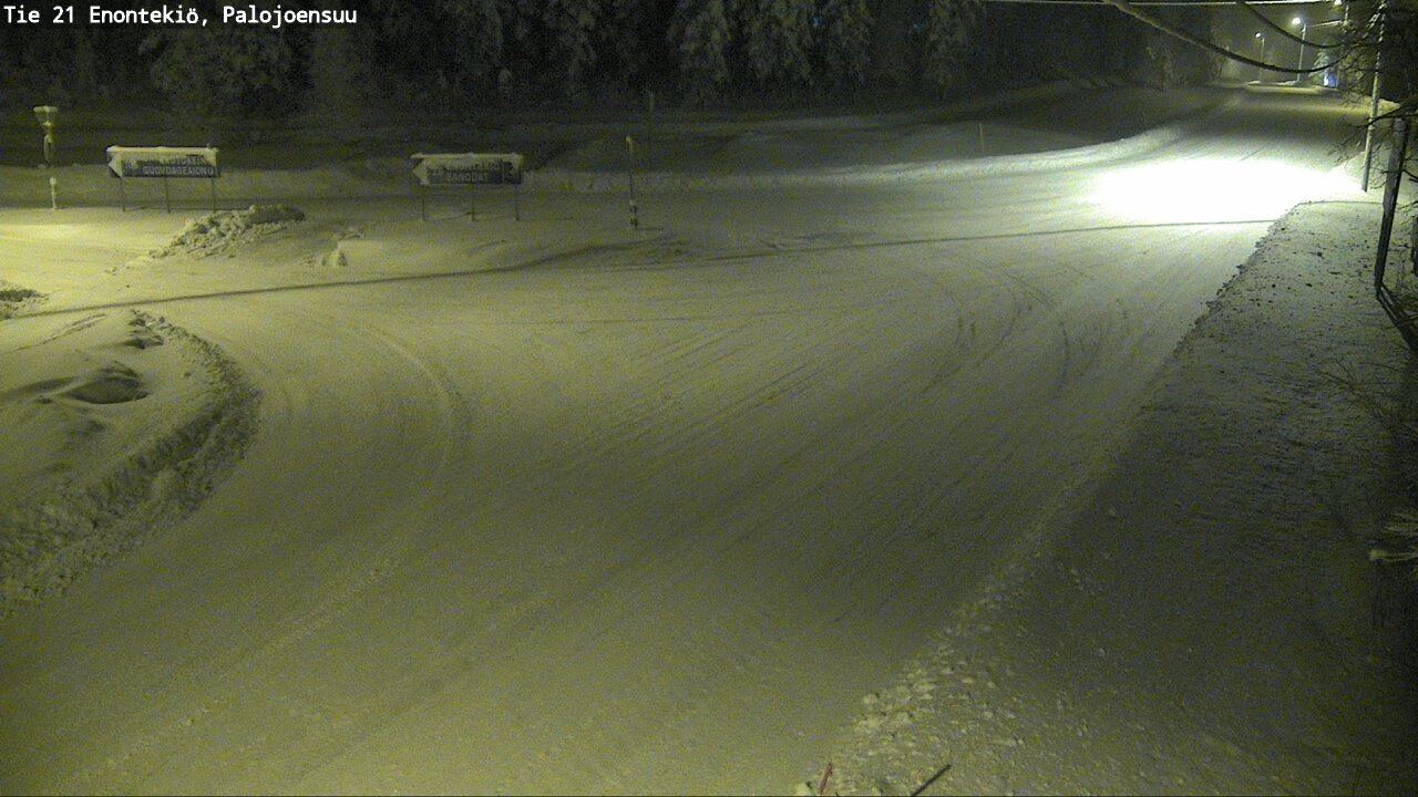 Weather Camera Image Väg 21 Enontekis, Palojoensuu, Enontekiö, Lappi