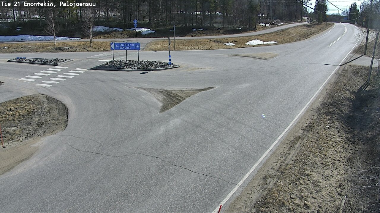 Weather Camera Image Väg 21 Enontekis, Palojoensuu, Enontekiö, Lappi