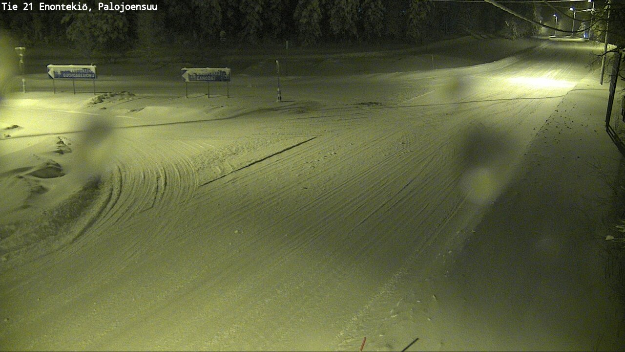 Weather Camera Image Väg 21 Enontekis, Palojoensuu, Enontekiö, Lappi