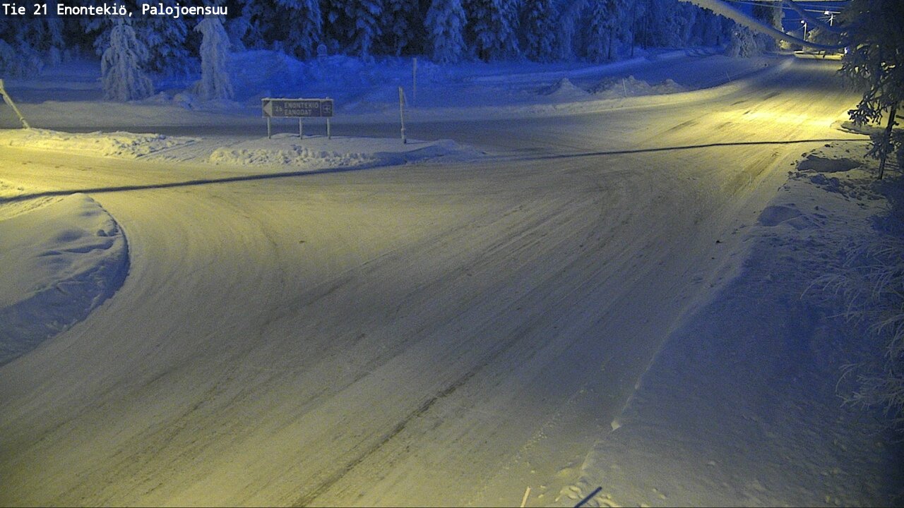 Weather Camera Image Road 21 Enontekiö, Palojoensuu, Enontekiö, Lappi