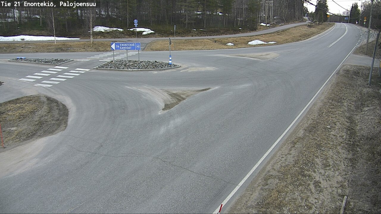 Weather Camera Image Väg 21 Enontekis, Palojoensuu, Enontekiö, Lappi