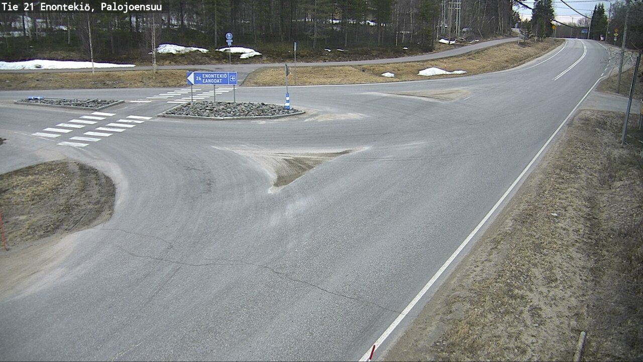 Weather Camera Image Road 21 Enontekiö, Palojoensuu, Enontekiö, Lappi