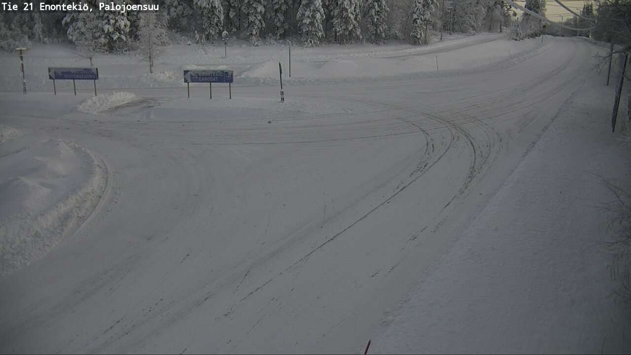 Weather Camera Image Road 21 Enontekiö, Palojoensuu, Enontekiö, Lappi