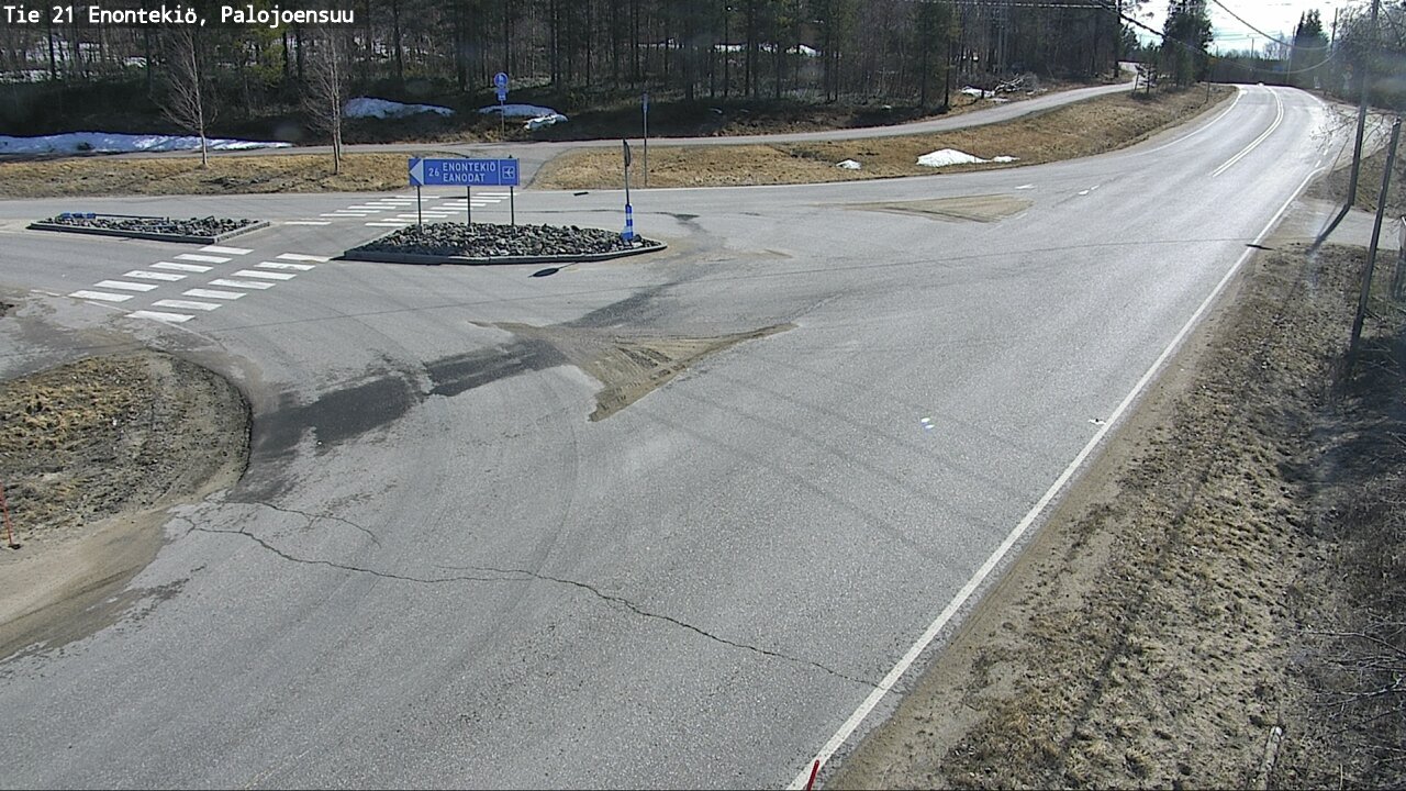 Weather Camera Image Road 21 Enontekiö, Palojoensuu, Enontekiö, Lappi
