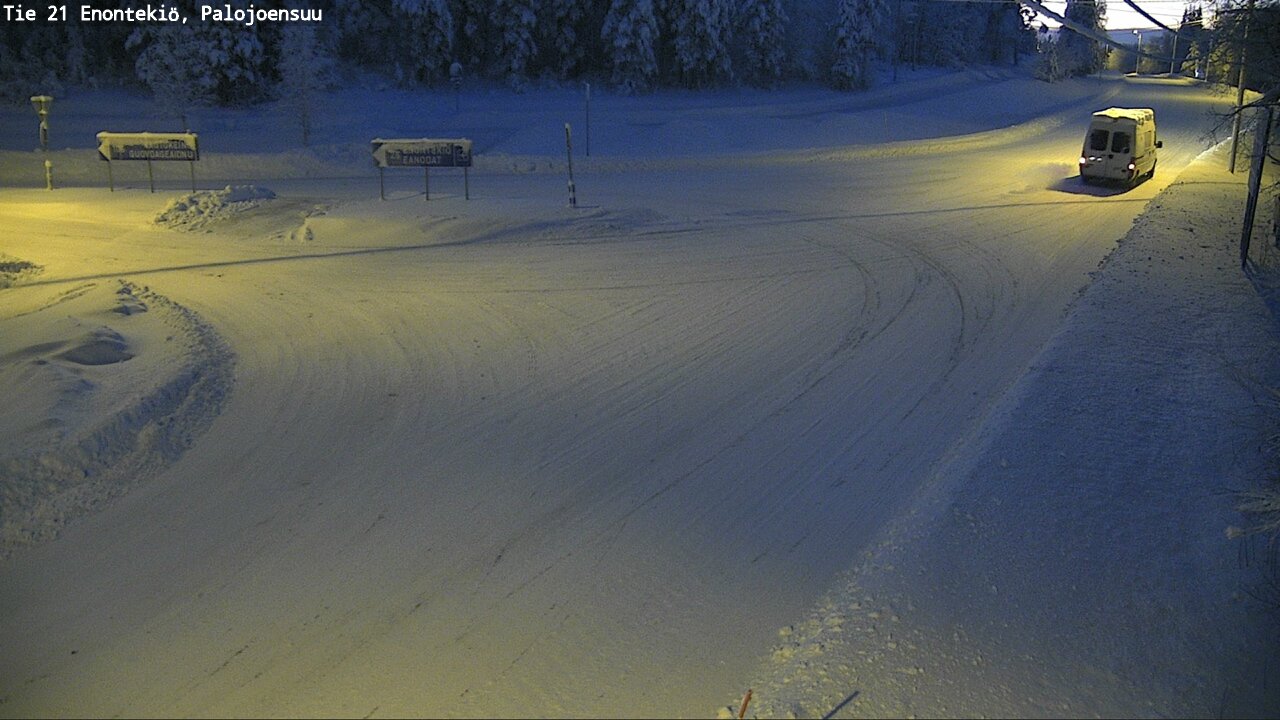 Weather Camera Image Road 21 Enontekiö, Palojoensuu, Enontekiö, Lappi