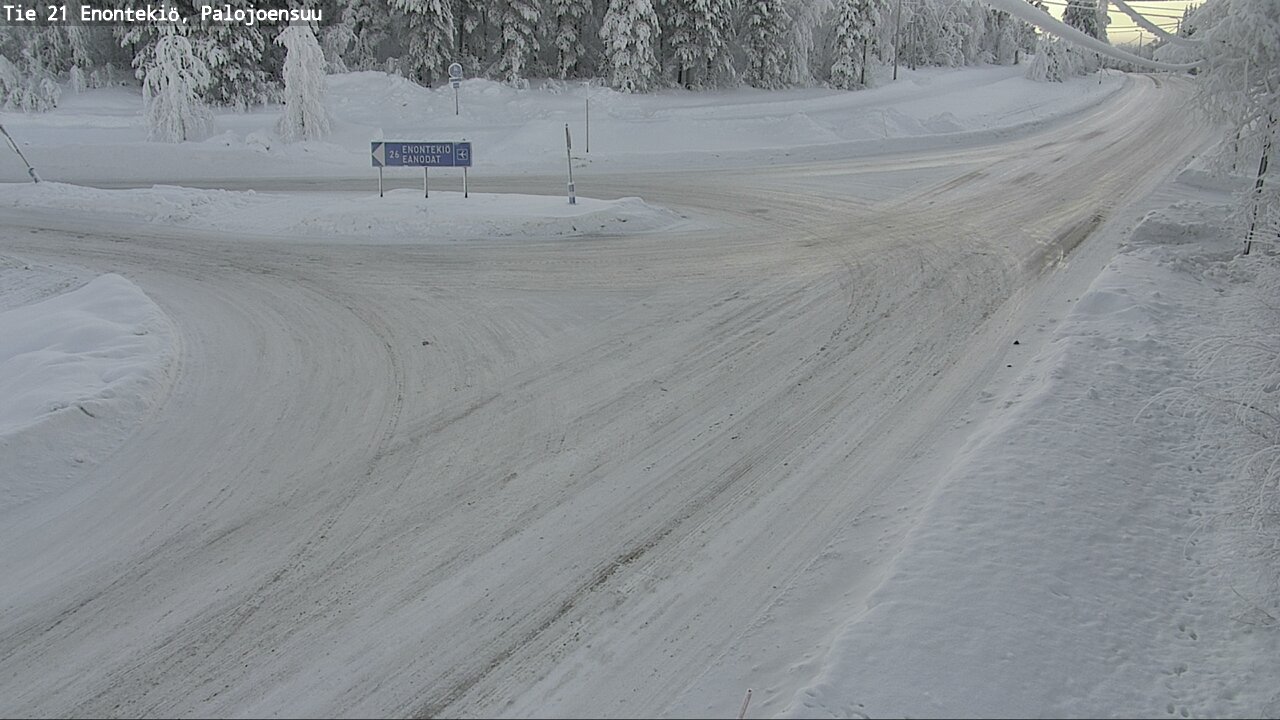 Weather Camera Image Väg 21 Enontekis, Palojoensuu, Enontekiö, Lappi