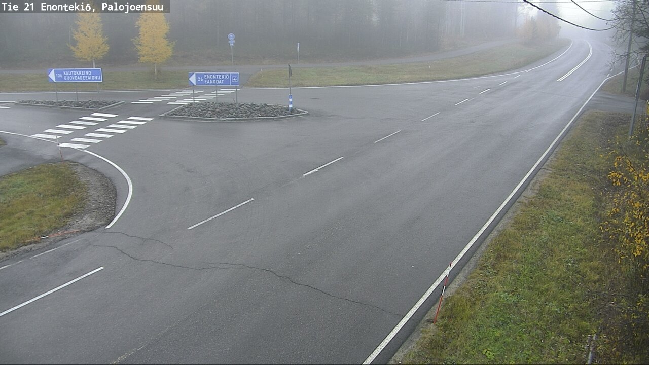Weather Camera Image Road 21 Enontekiö, Palojoensuu, Enontekiö, Lappi