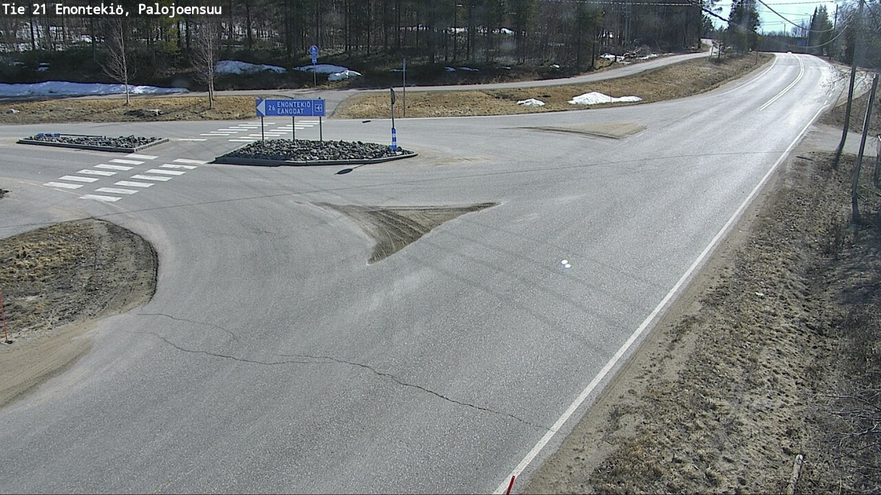 Weather Camera Image Väg 21 Enontekis, Palojoensuu, Enontekiö, Lappi