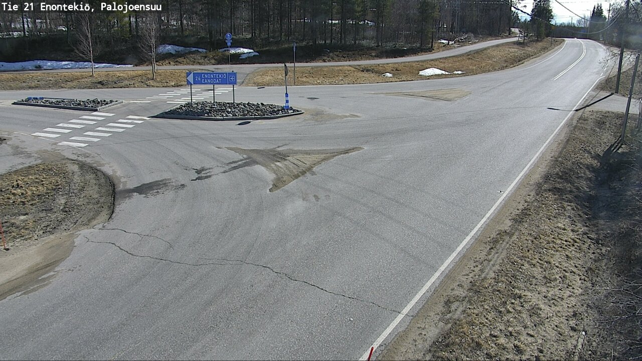 Weather Camera Image Road 21 Enontekiö, Palojoensuu, Enontekiö, Lappi