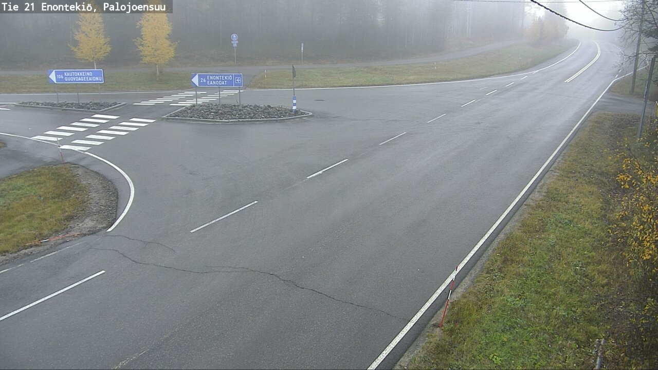 Weather Camera Image Road 21 Enontekiö, Palojoensuu, Enontekiö, Lappi