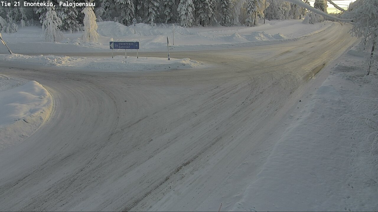 Weather Camera Image Väg 21 Enontekis, Palojoensuu, Enontekiö, Lappi