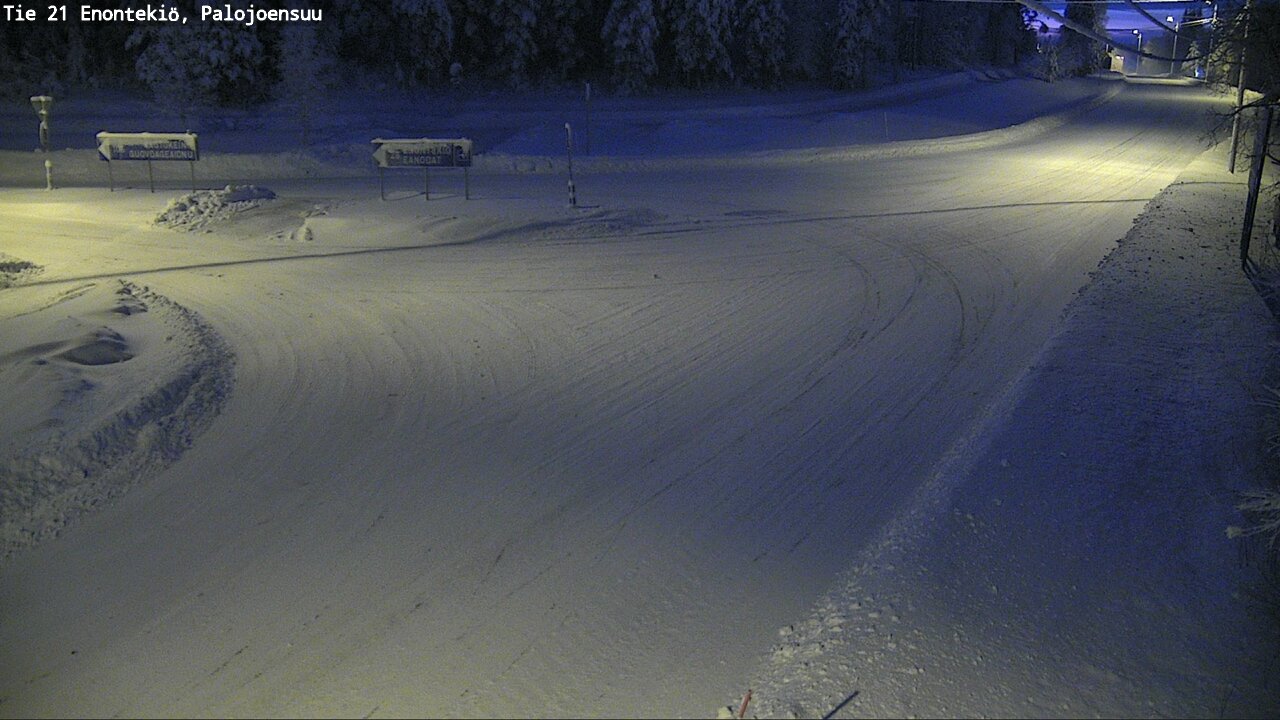Weather Camera Image Road 21 Enontekiö, Palojoensuu, Enontekiö, Lappi