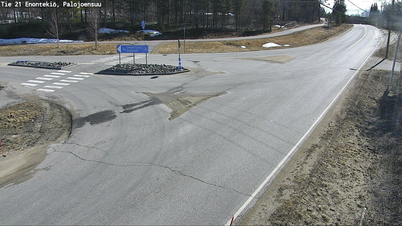 Weather Camera Image Road 21 Enontekiö, Palojoensuu, Enontekiö, Lappi