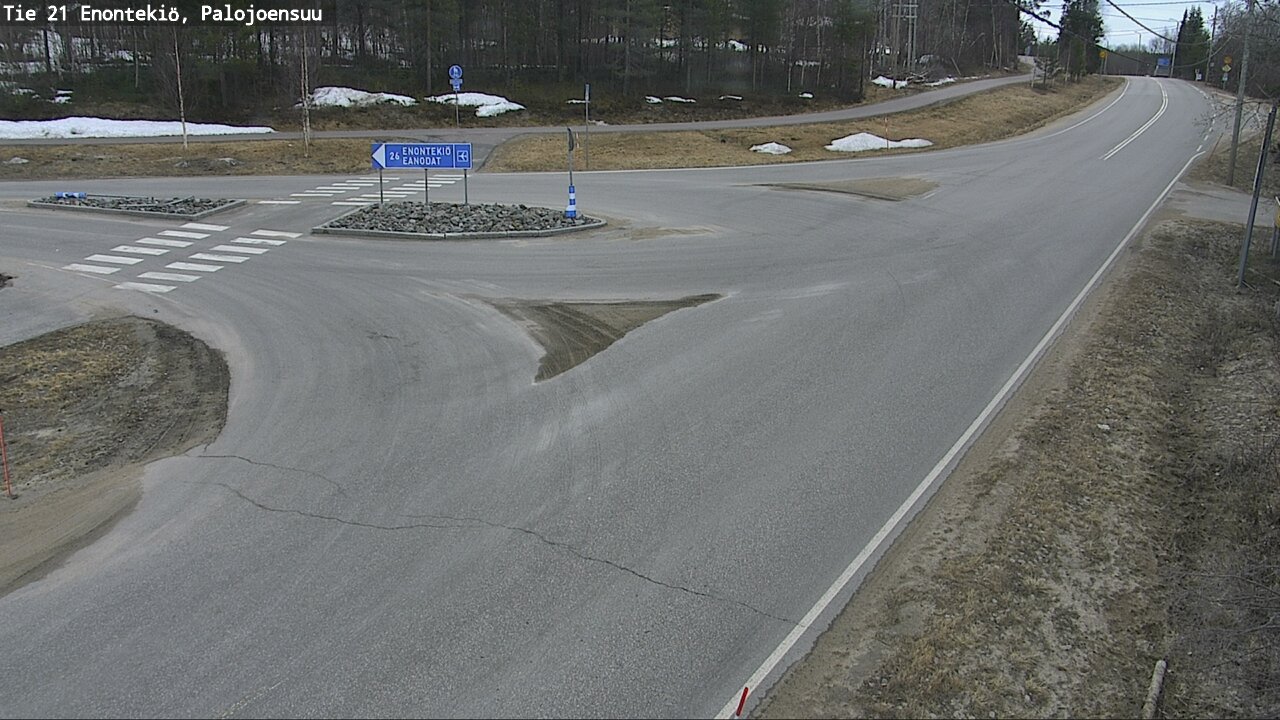Weather Camera Image Väg 21 Enontekis, Palojoensuu, Enontekiö, Lappi