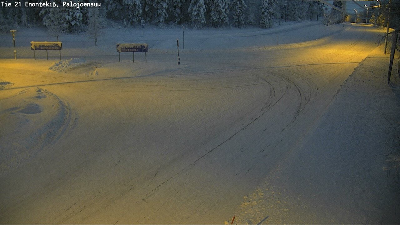 Weather Camera Image Road 21 Enontekiö, Palojoensuu, Enontekiö, Lappi