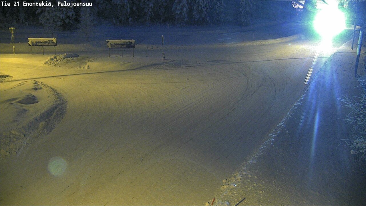 Weather Camera Image Road 21 Enontekiö, Palojoensuu, Enontekiö, Lappi