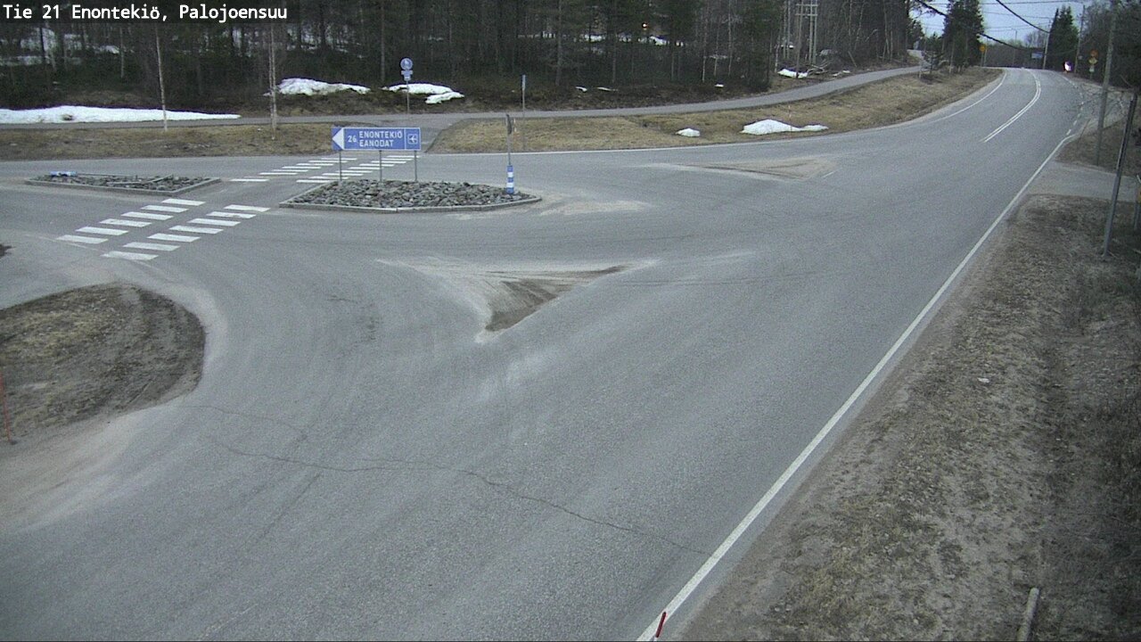 Weather Camera Image Road 21 Enontekiö, Palojoensuu, Enontekiö, Lappi