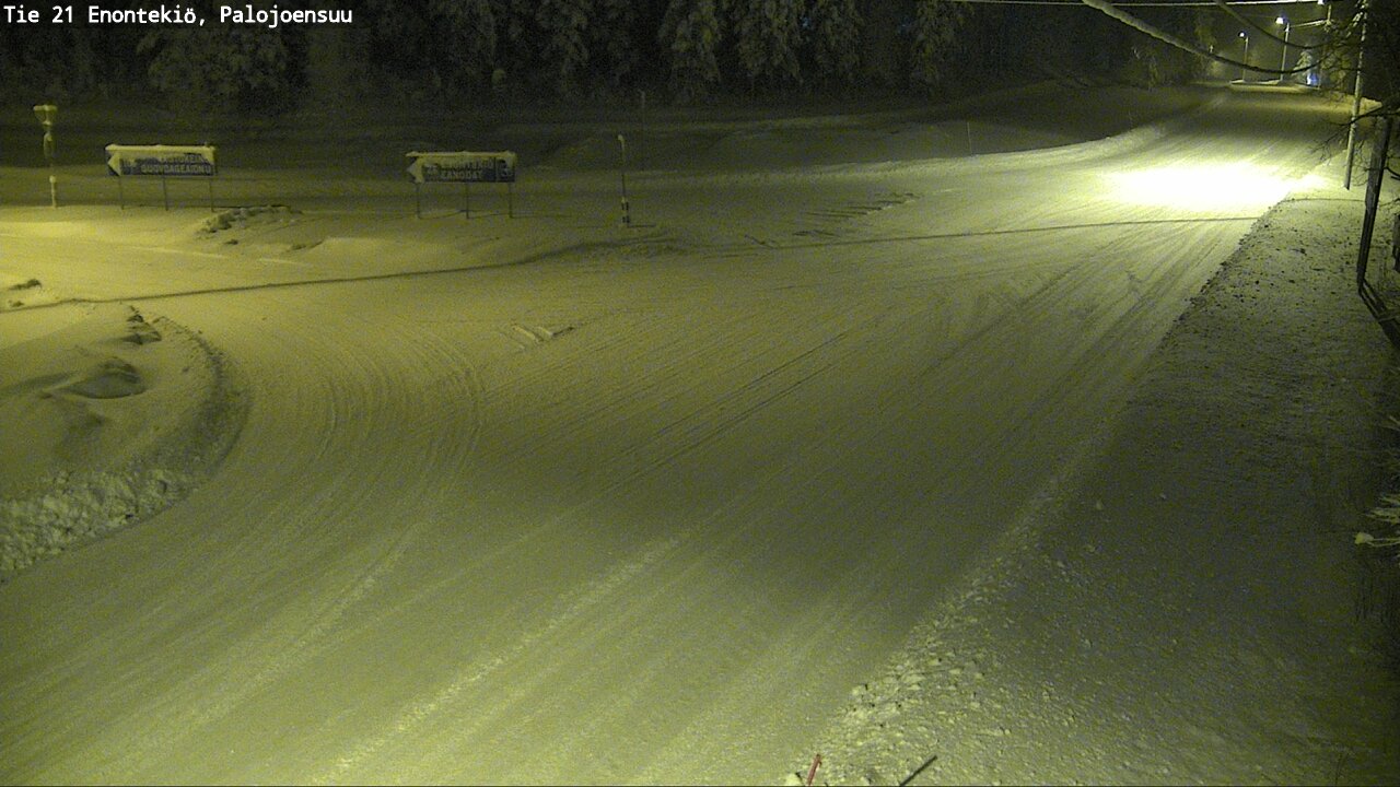 Weather Camera Image Väg 21 Enontekis, Palojoensuu, Enontekiö, Lappi