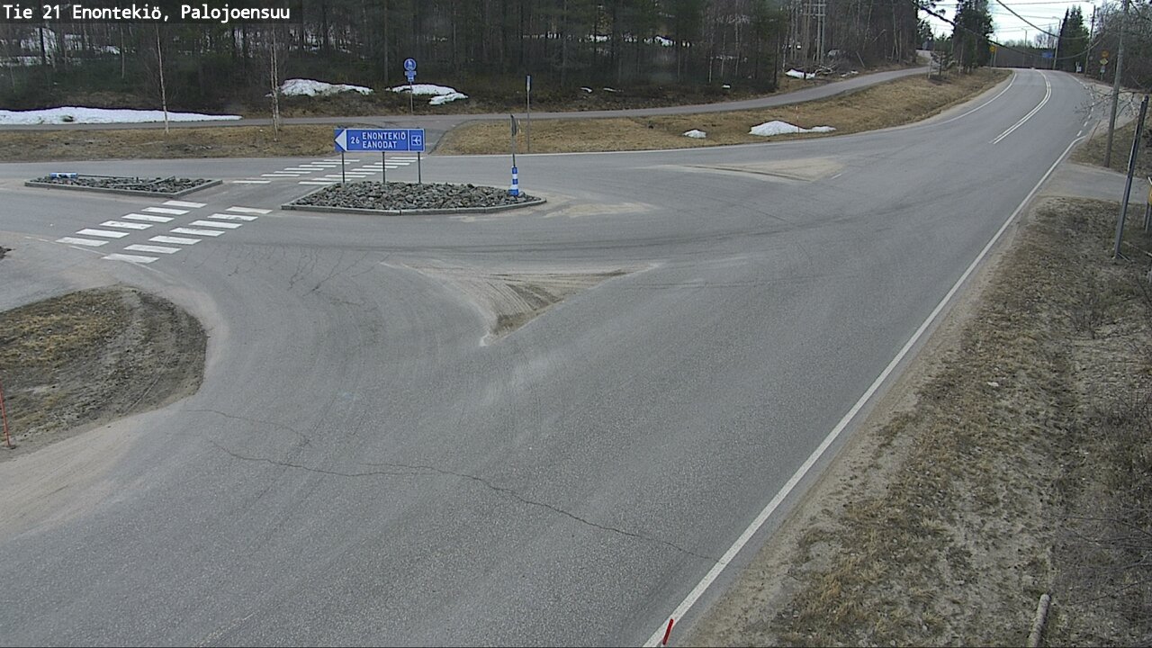 Weather Camera Image Road 21 Enontekiö, Palojoensuu, Enontekiö, Lappi