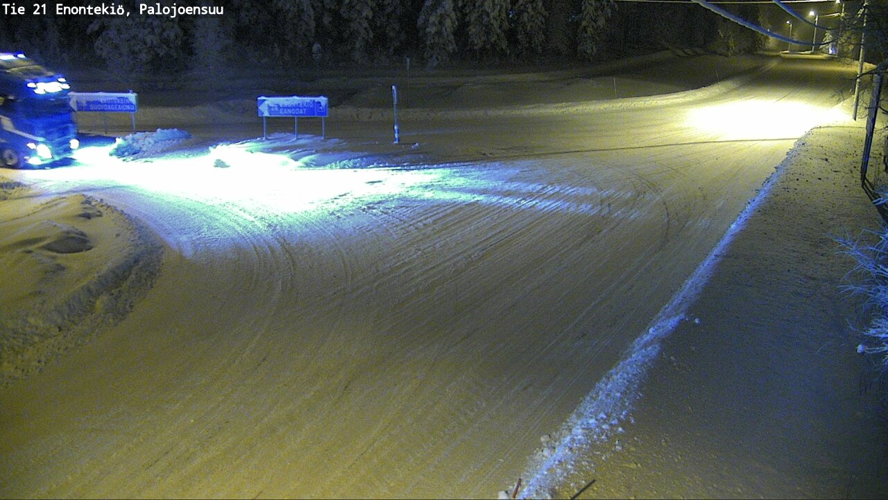 Weather Camera Image Väg 21 Enontekis, Palojoensuu, Enontekiö, Lappi