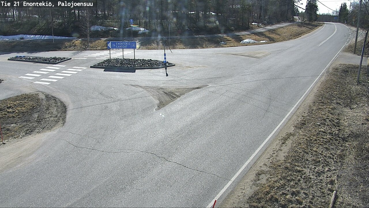 Weather Camera Image Road 21 Enontekiö, Palojoensuu, Enontekiö, Lappi