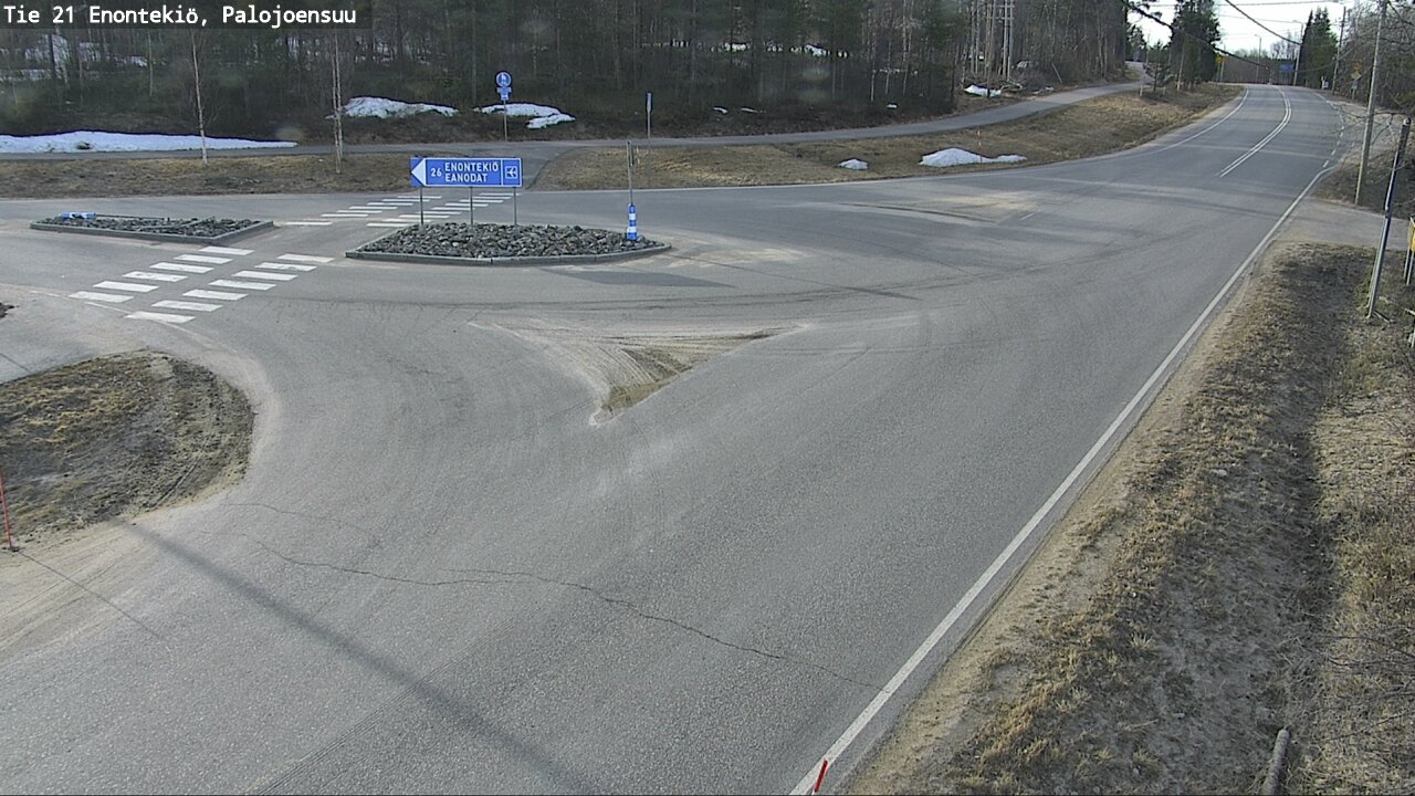 Weather Camera Image Road 21 Enontekiö, Palojoensuu, Enontekiö, Lappi