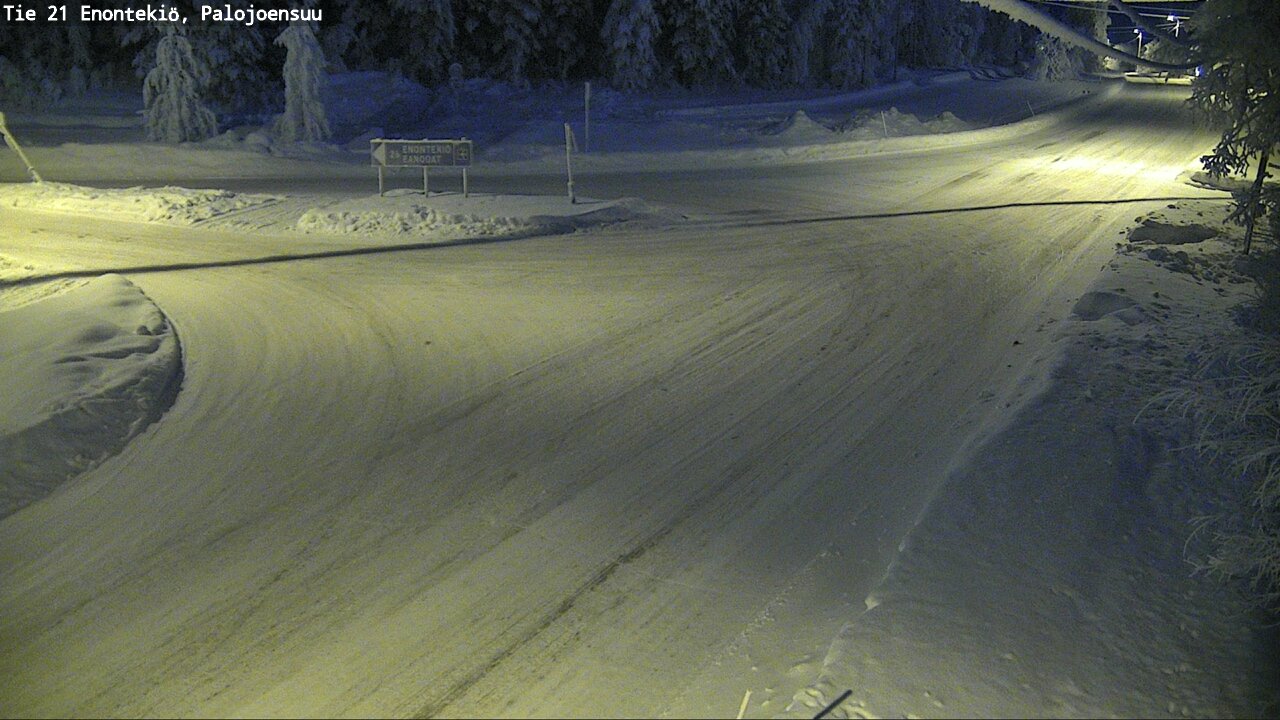 Weather Camera Image Road 21 Enontekiö, Palojoensuu, Enontekiö, Lappi