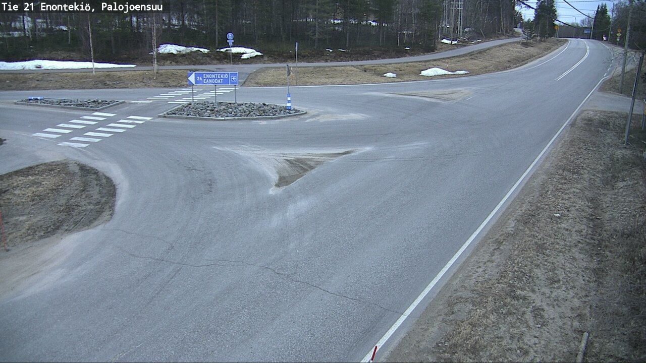 Weather Camera Image Road 21 Enontekiö, Palojoensuu, Enontekiö, Lappi