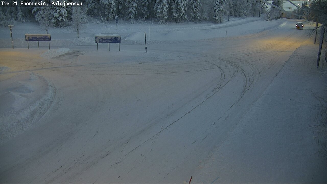 Weather Camera Image Road 21 Enontekiö, Palojoensuu, Enontekiö, Lappi