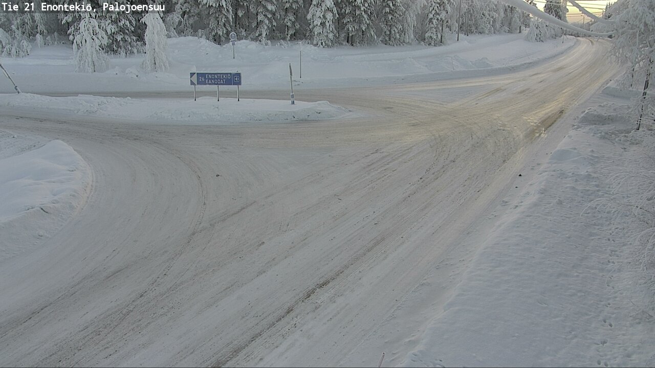 Weather Camera Image Väg 21 Enontekis, Palojoensuu, Enontekiö, Lappi