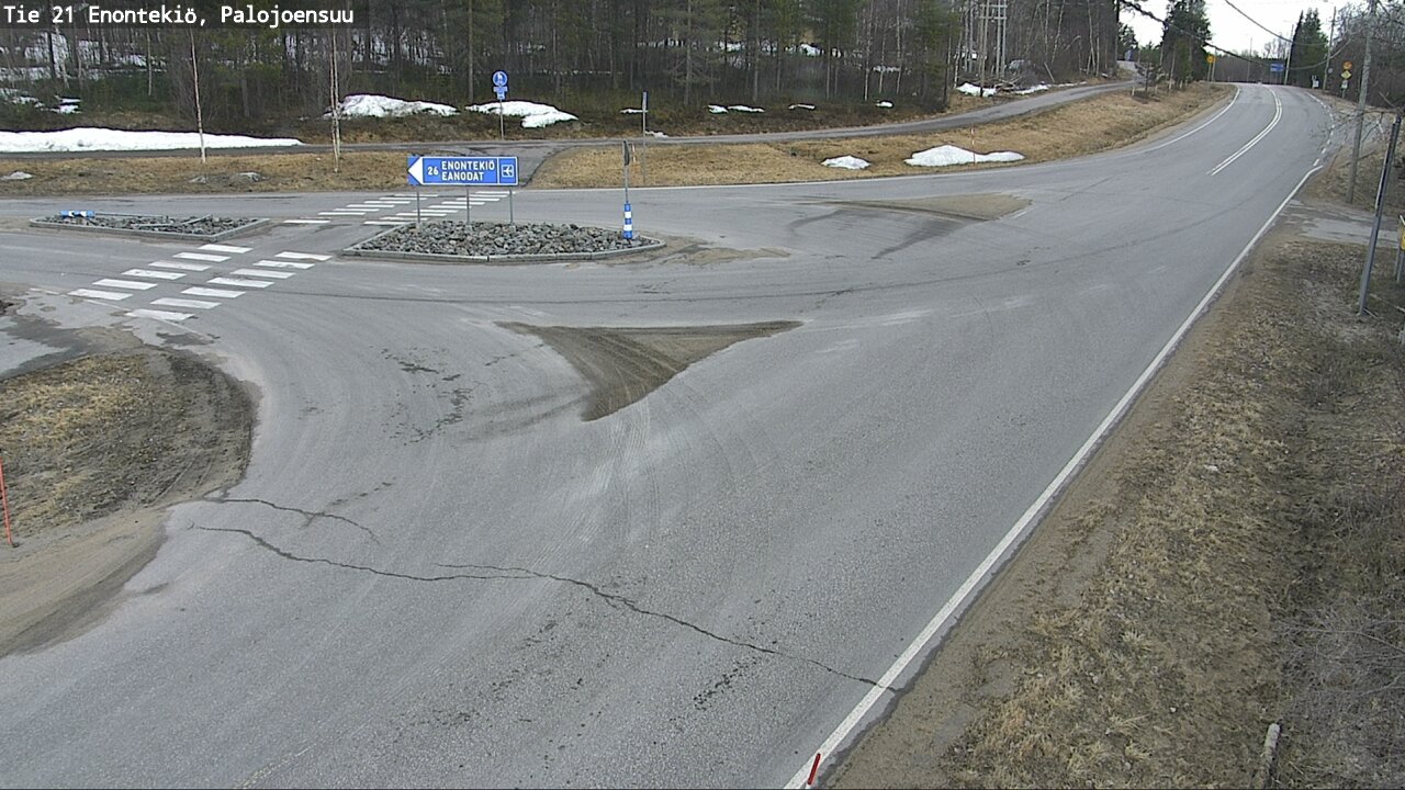 Weather Camera Image Väg 21 Enontekis, Palojoensuu, Enontekiö, Lappi