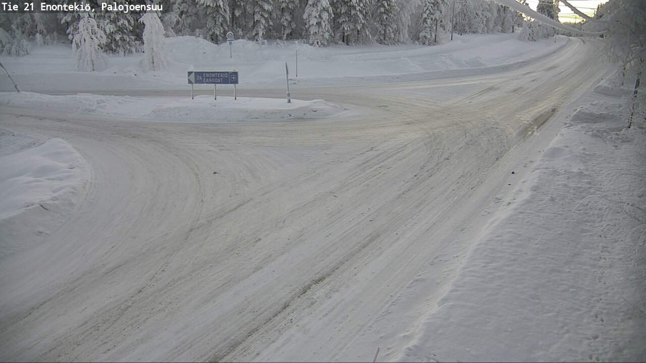 Weather Camera Image Väg 21 Enontekis, Palojoensuu, Enontekiö, Lappi