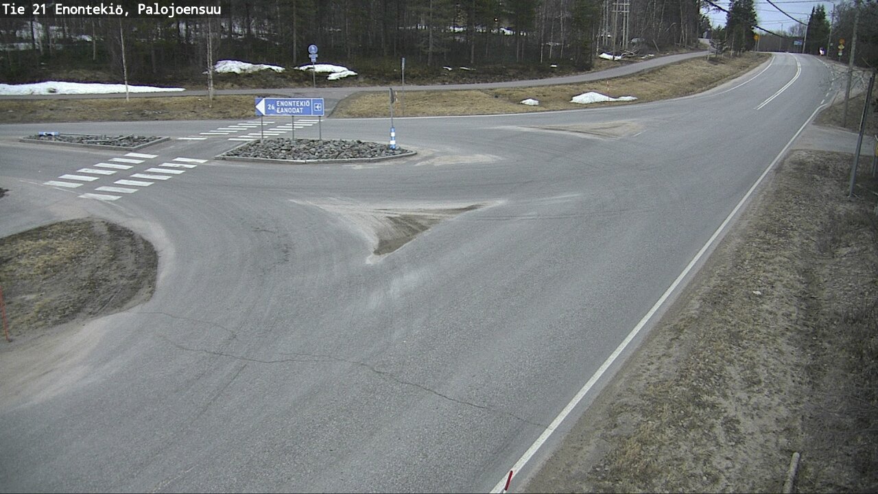 Weather Camera Image Road 21 Enontekiö, Palojoensuu, Enontekiö, Lappi