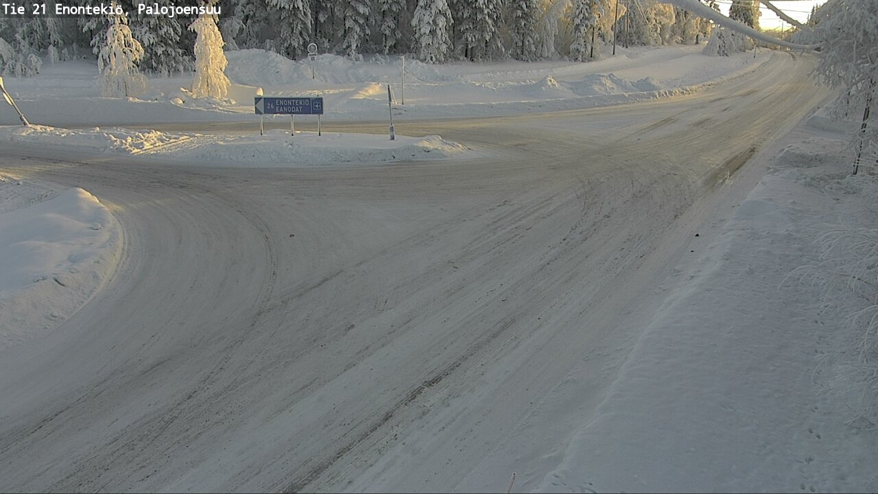 Weather Camera Image Väg 21 Enontekis, Palojoensuu, Enontekiö, Lappi