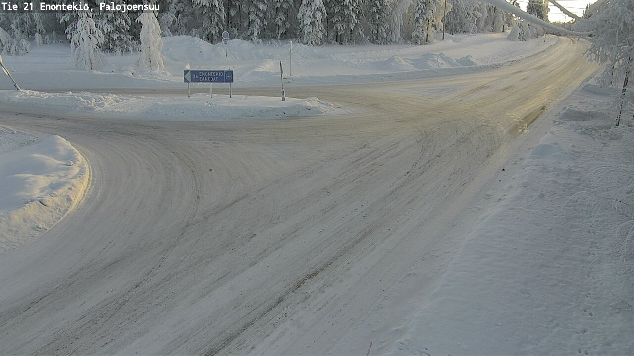 Weather Camera Image Väg 21 Enontekis, Palojoensuu, Enontekiö, Lappi