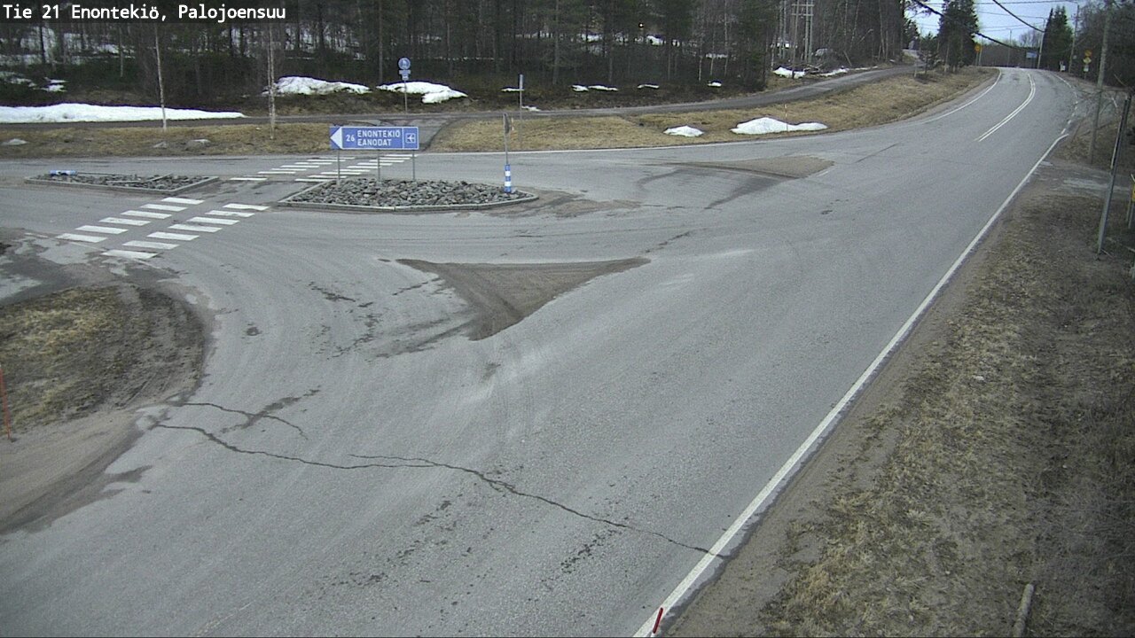Weather Camera Image Väg 21 Enontekis, Palojoensuu, Enontekiö, Lappi