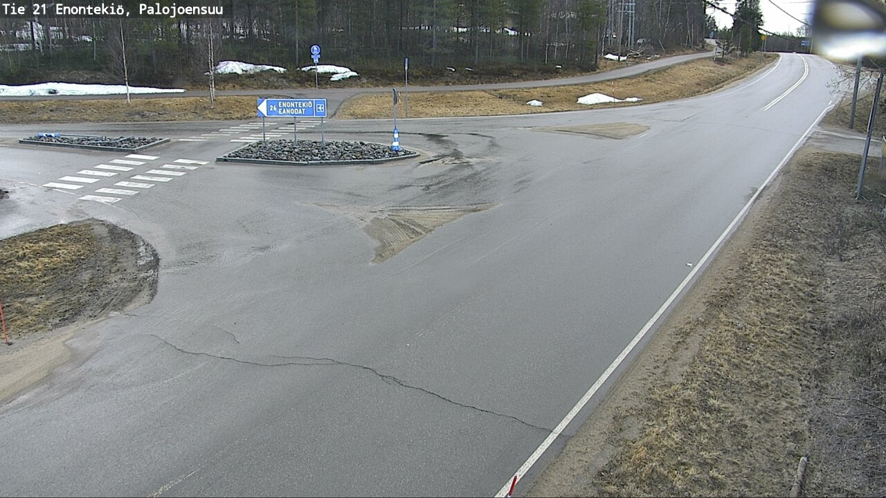 Weather Camera Image Road 21 Enontekiö, Palojoensuu, Enontekiö, Lappi