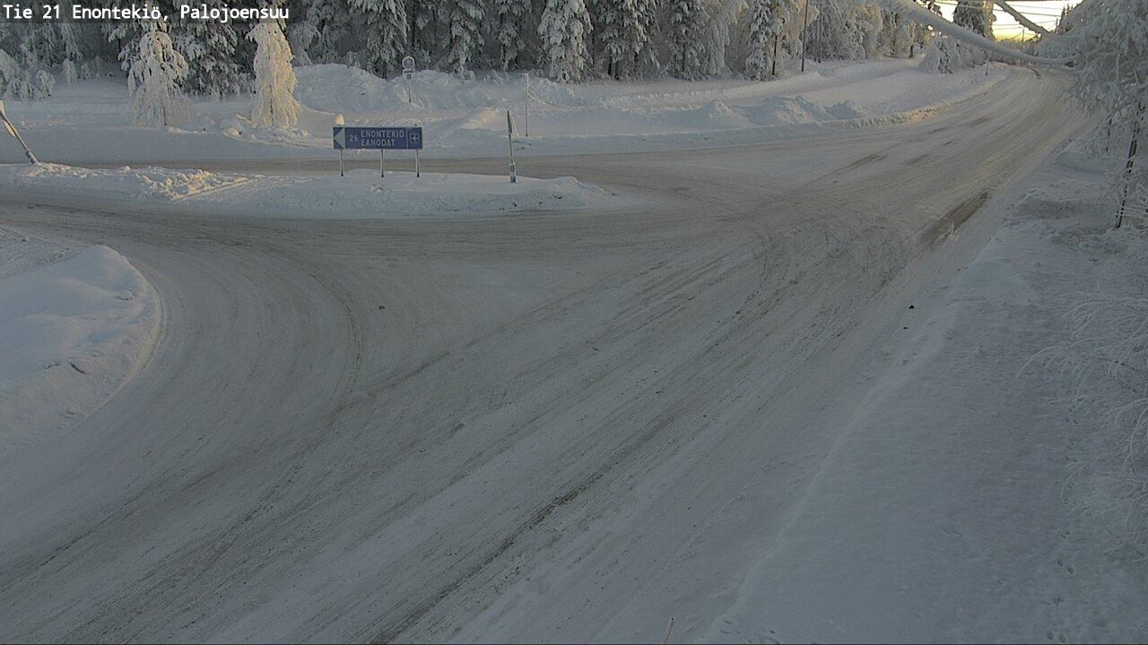 Weather Camera Image Väg 21 Enontekis, Palojoensuu, Enontekiö, Lappi