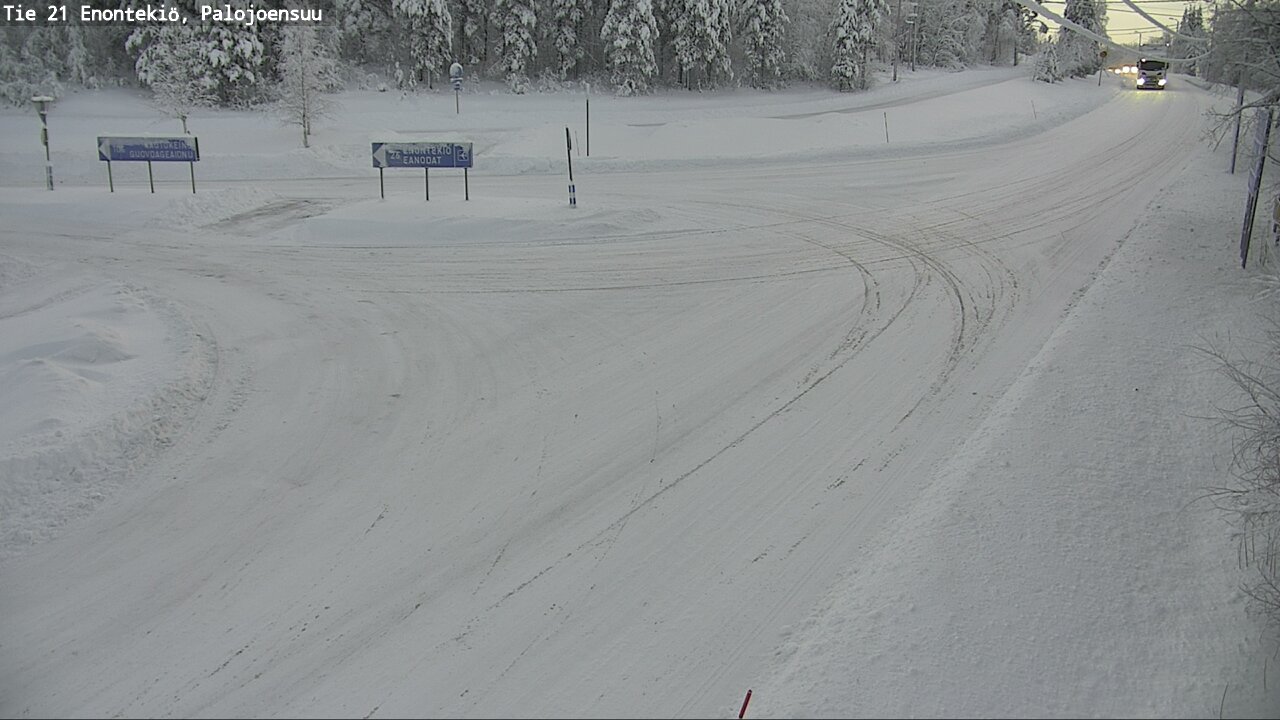 Weather Camera Image Road 21 Enontekiö, Palojoensuu, Enontekiö, Lappi