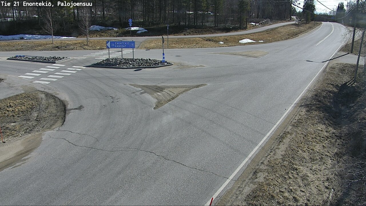 Weather Camera Image Road 21 Enontekiö, Palojoensuu, Enontekiö, Lappi