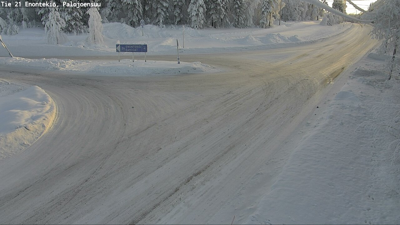 Weather Camera Image Väg 21 Enontekis, Palojoensuu, Enontekiö, Lappi