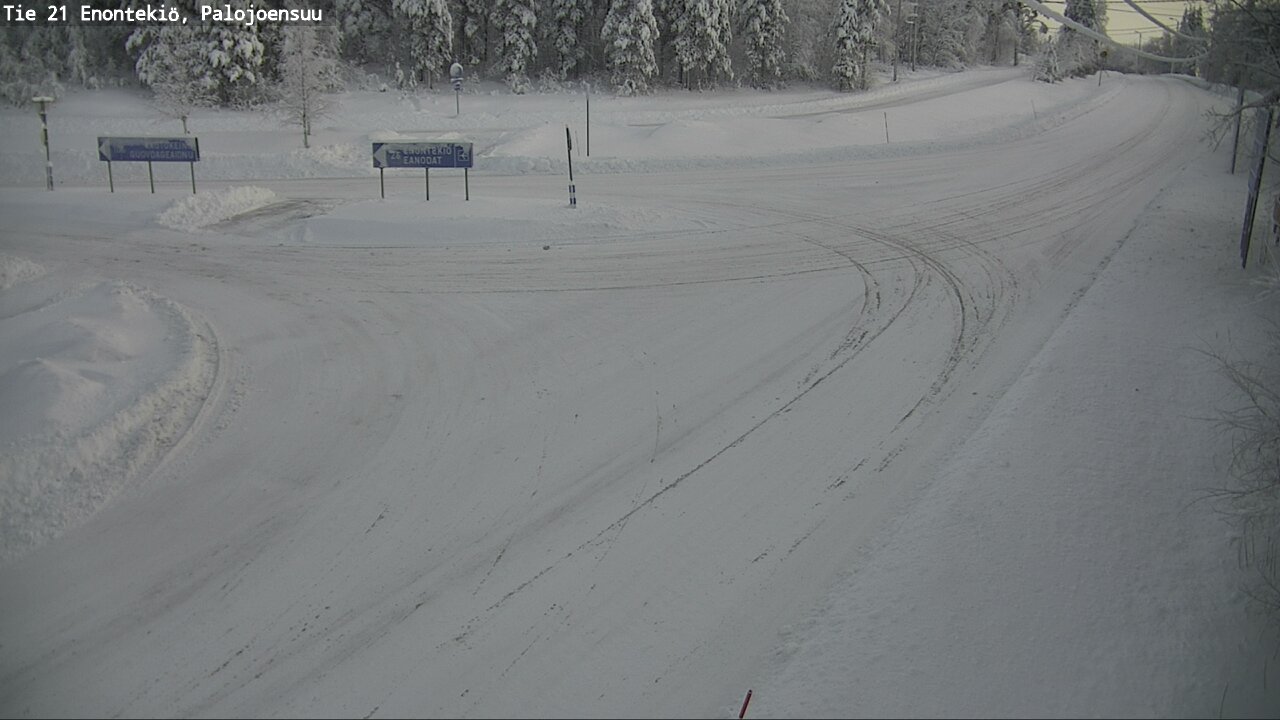 Weather Camera Image Road 21 Enontekiö, Palojoensuu, Enontekiö, Lappi