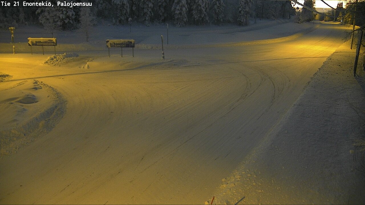 Weather Camera Image Road 21 Enontekiö, Palojoensuu, Enontekiö, Lappi
