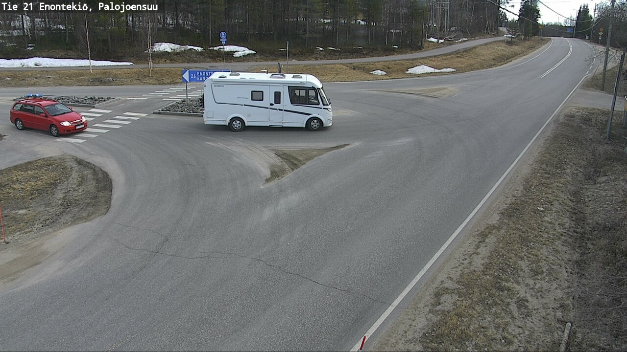 Weather Camera Image Väg 21 Enontekis, Palojoensuu, Enontekiö, Lappi