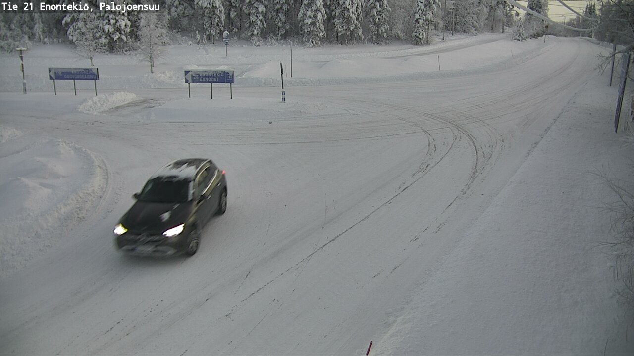 Weather Camera Image Road 21 Enontekiö, Palojoensuu, Enontekiö, Lappi